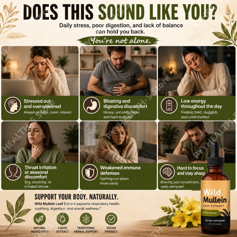 Wild Mullein Leaf Drops with G - огляд і ціна Herbal Wellness
