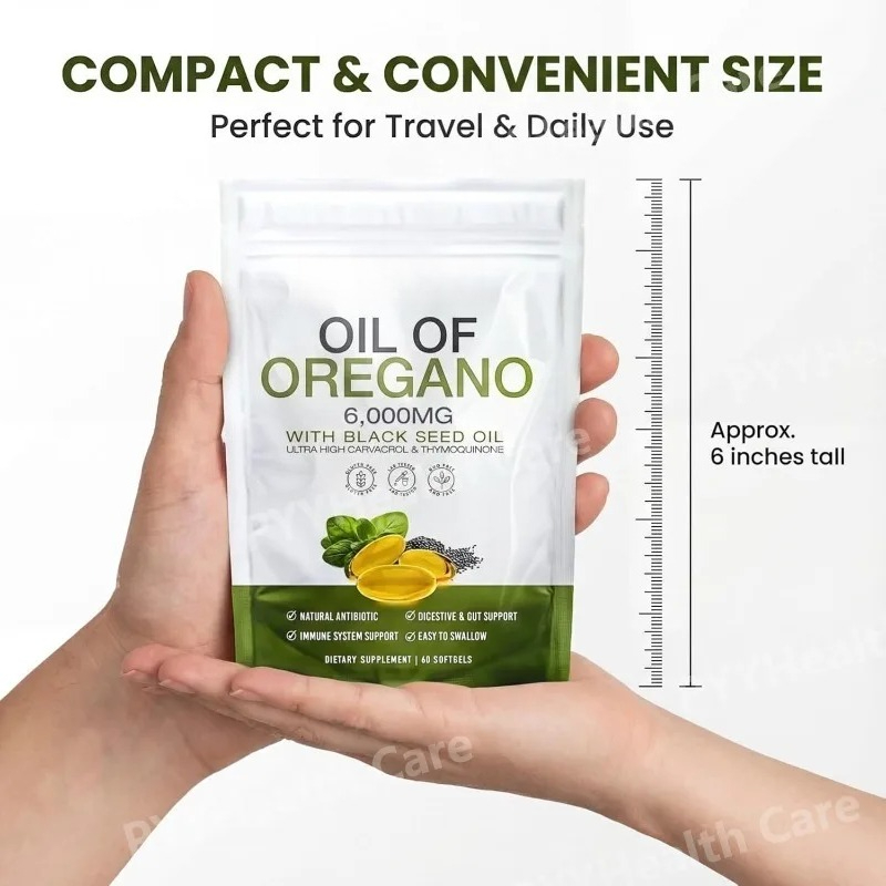 Oregano Oil with Black Seed Oi - огляд і ціна Herbal Wellness