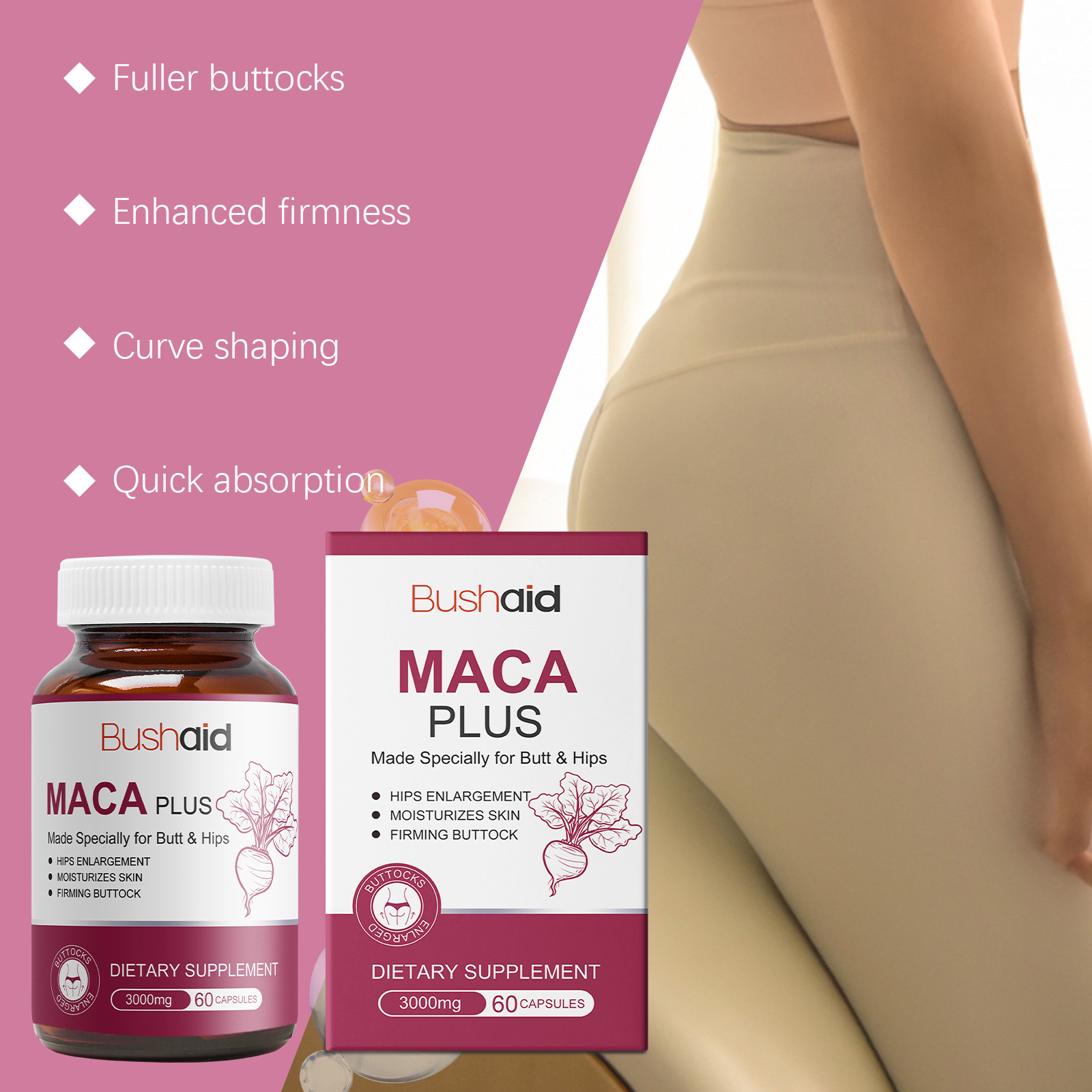 Natural Plant Based Maca Root  - огляд і ціна Herbal Wellness Supplement